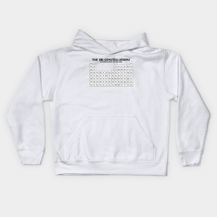 Constellation Kids Hoodie - The 88 Constellations Table (White) by inotyler